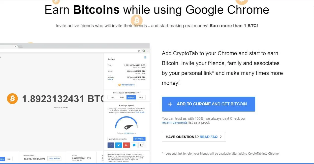 Bitcoin Mining with google chrome.JPG