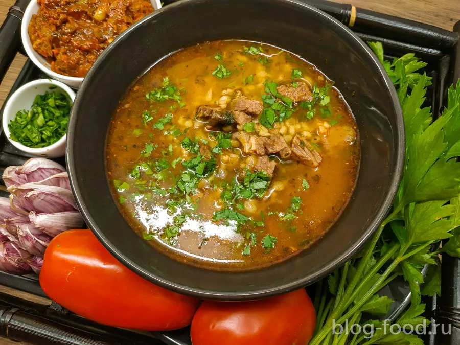 Kharcho with bulgur