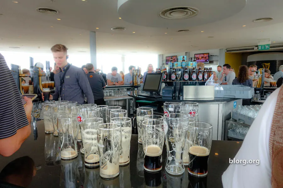 empty guinness glass