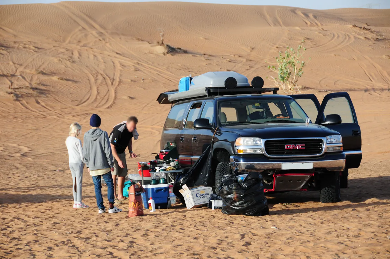 Gunnar's modified 4x4 on a Camping Trip