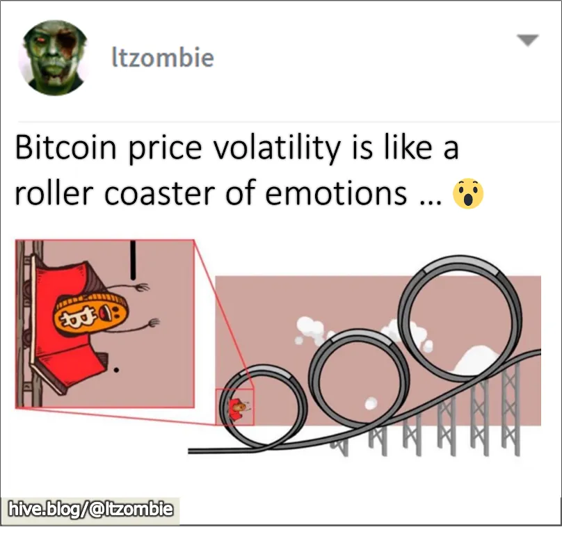 Meme of the Day Bitcoin is like a roller coaster