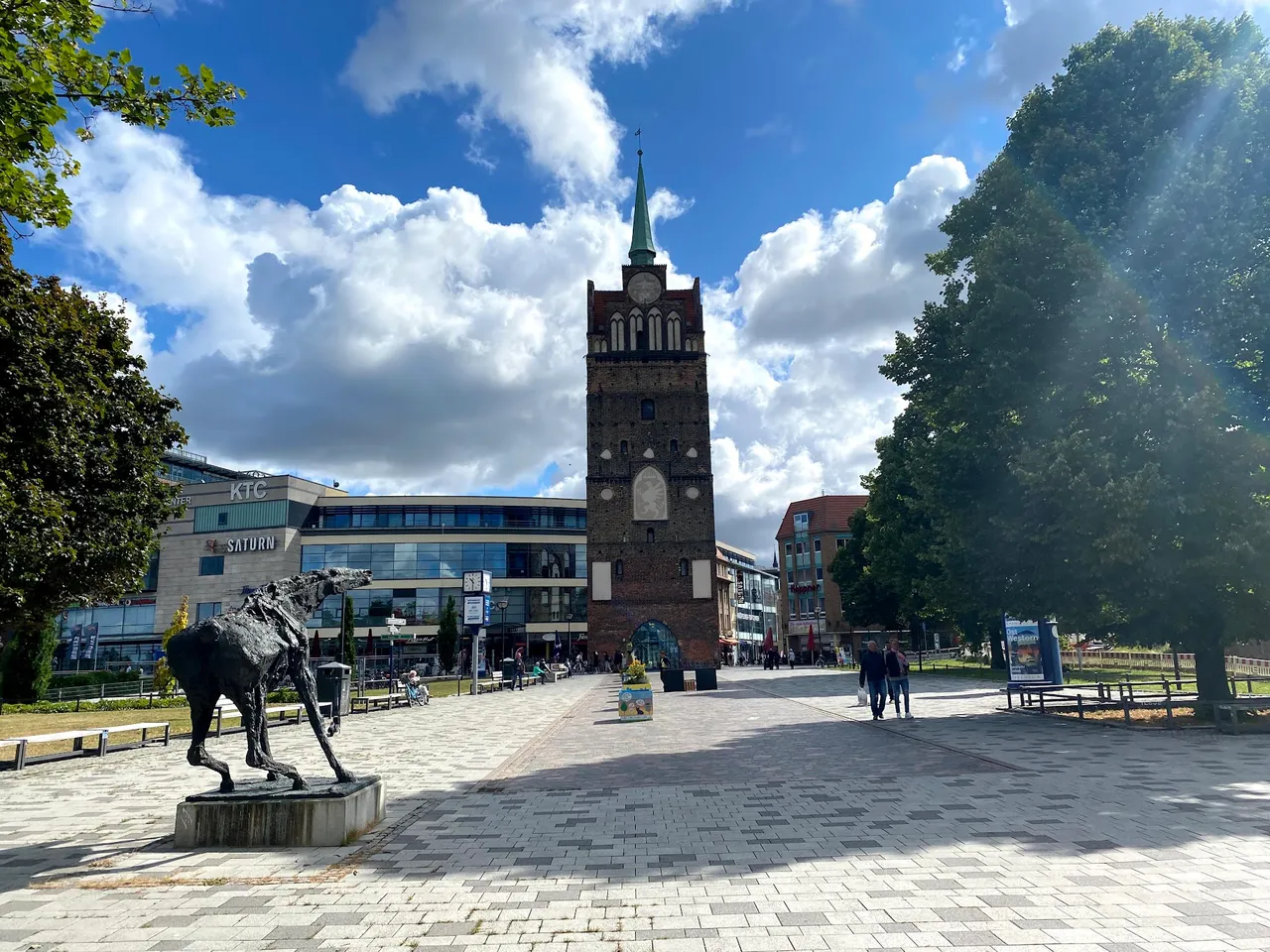 13th century gothic tower gate to the old city offers views from the top