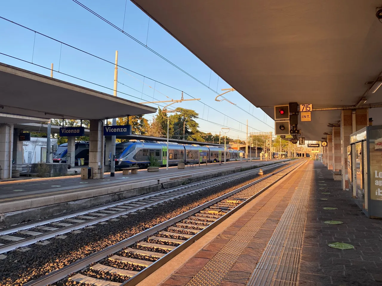 Changed the train in Vicenza to go to Verona