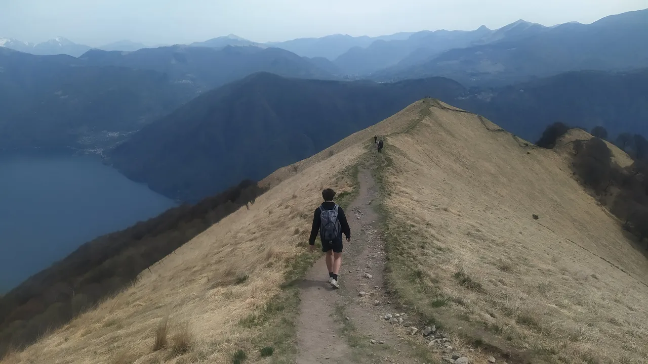 Hiking to Mt. Boglia, 1516 m.