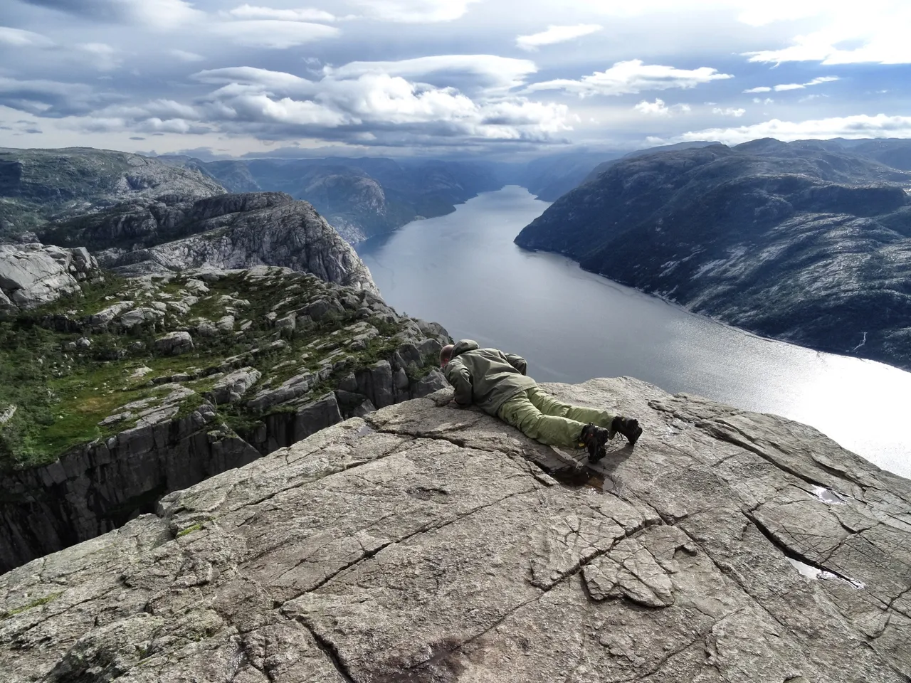 Brave people try the high