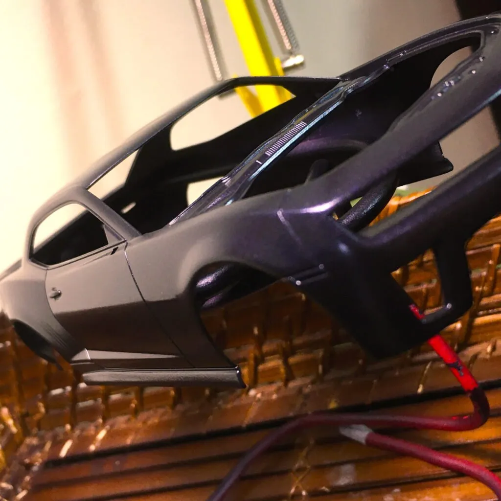 Revell Camaro ZL1 spray painted