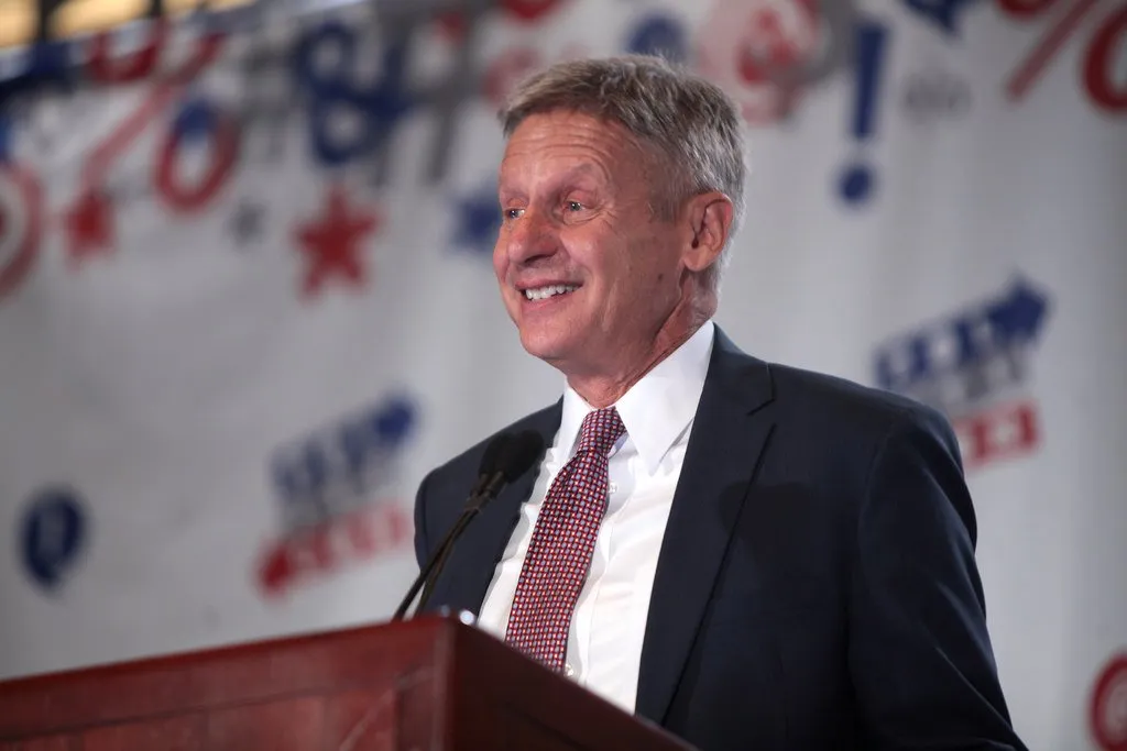 Gary Johnson, former New Mexico governor and 2 time Libertarian Party presidential nominee