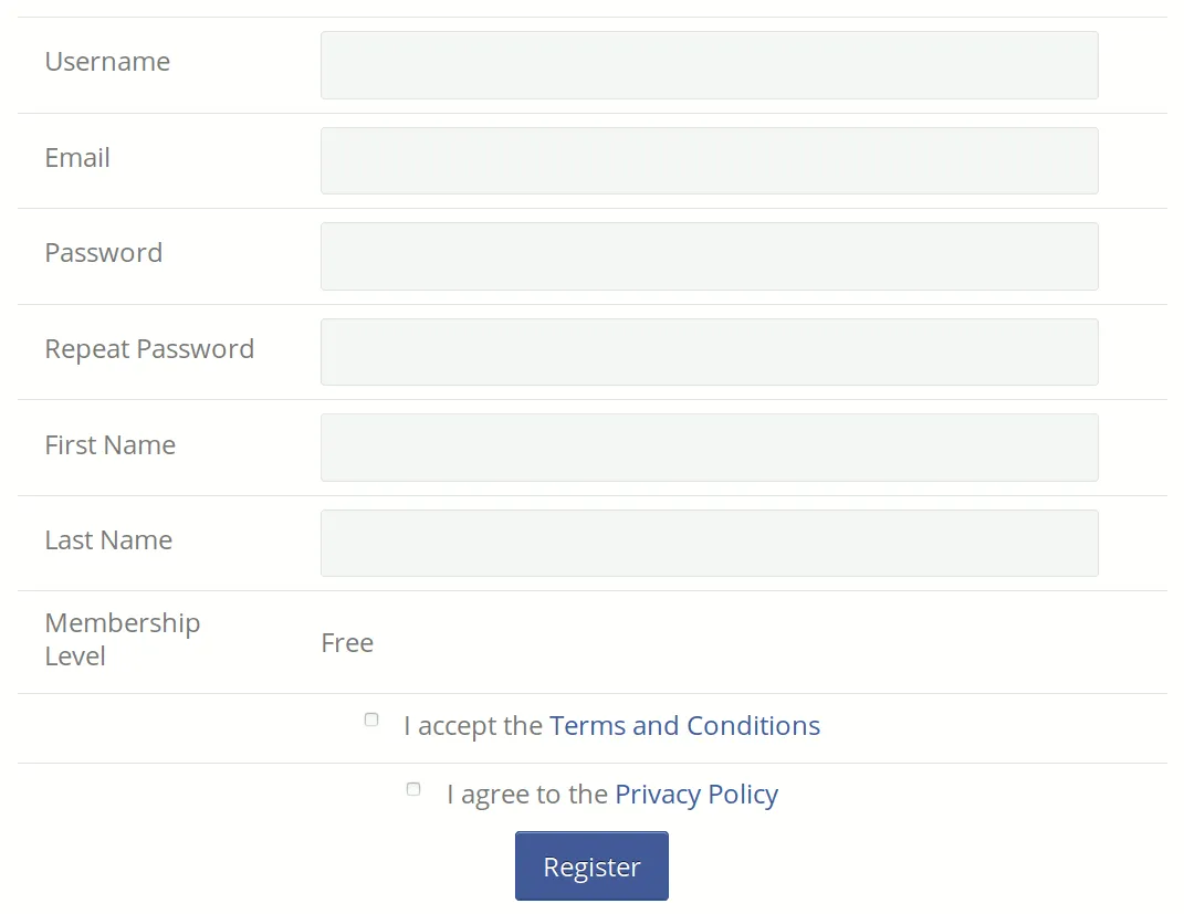 Signing up on the dashed-slug website