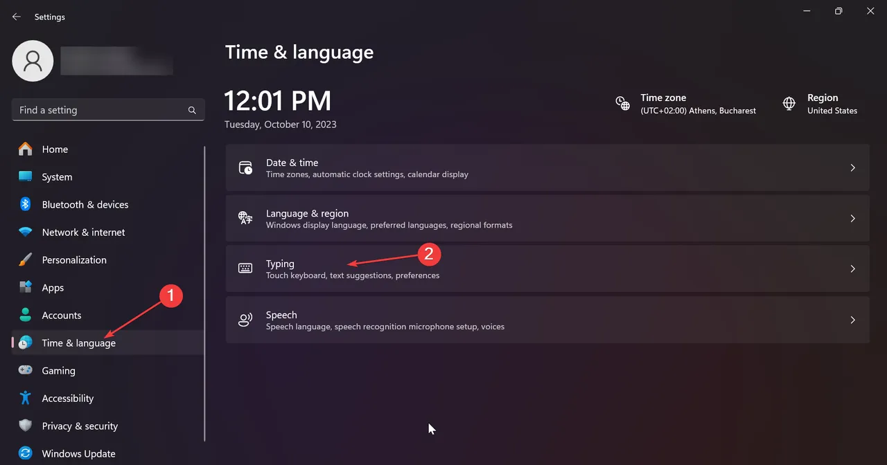 typing-settings-w11