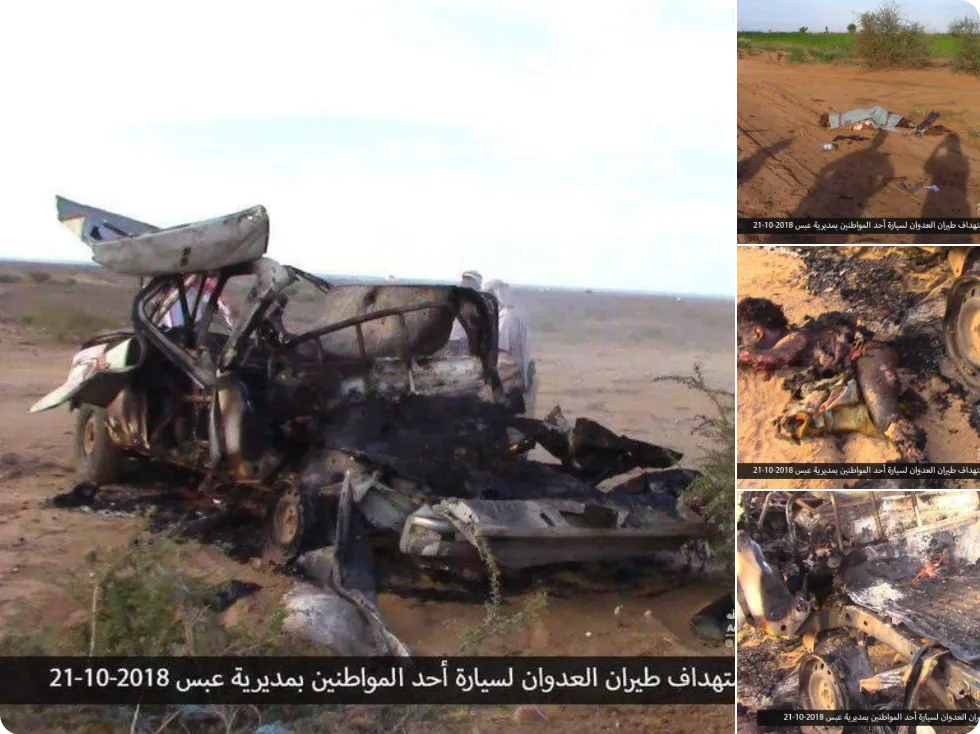 Screenshot 2018-10-22 Saudi Bombs Car Photos 4 Civilians 1 child dead.png