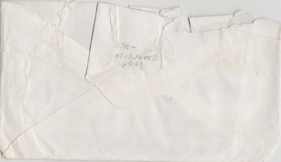 2004-08-09 - Monday - Envelope containing a Joey Arnold Letter to mom and one to dad Stamped in Albany, NY on that Monday, written Friday-2.png