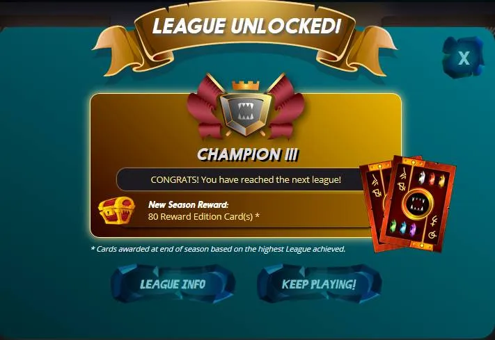 Day 85 Championship III League Reached.jpg