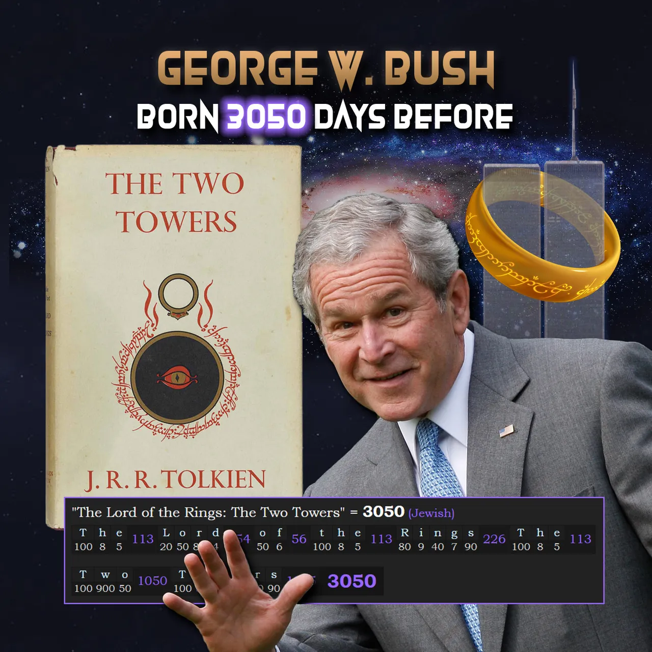 APX George W Bush 3050 Lord of the Rings The Two Towers.jpg