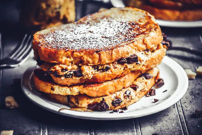 Chocolate Chip Fluffernutter Stuffed French Toast Vegan3.jpg