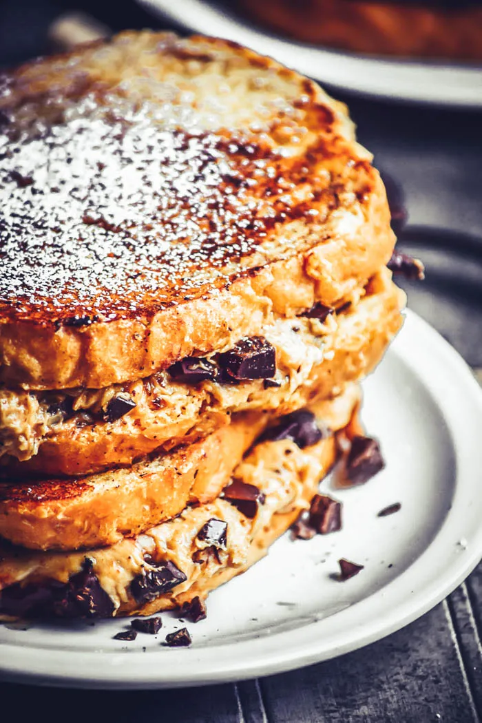 Chocolate Chip Fluffernutter Stuffed French Toast Vegan4.jpg