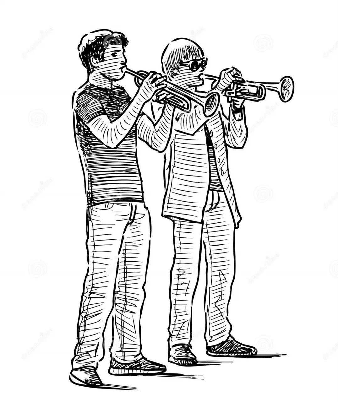 sketch_two_young_trumpeters_playing_street_183207378.jpg