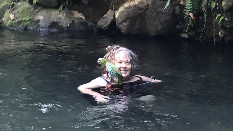 "swimming with Lollie cover photo for Hive.jpg"