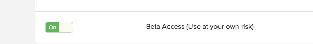 Beta Access