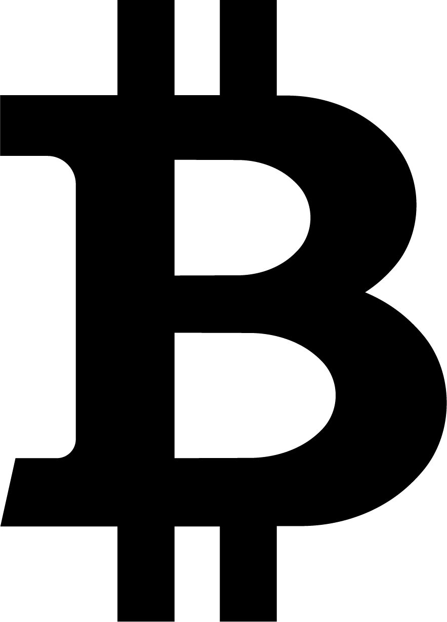completed bitcoin symbol
