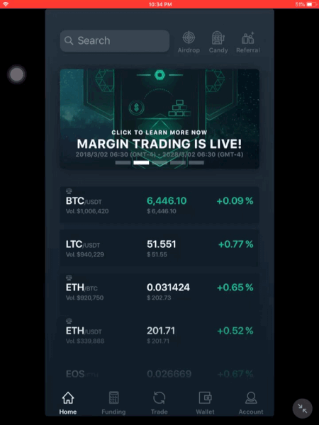 Cobinhood, Cryptocurrency, Decentralization, Blockchain Technology, Finance, Crypto Exchange, iOS app