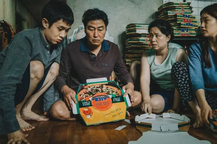 A scene in Parasite