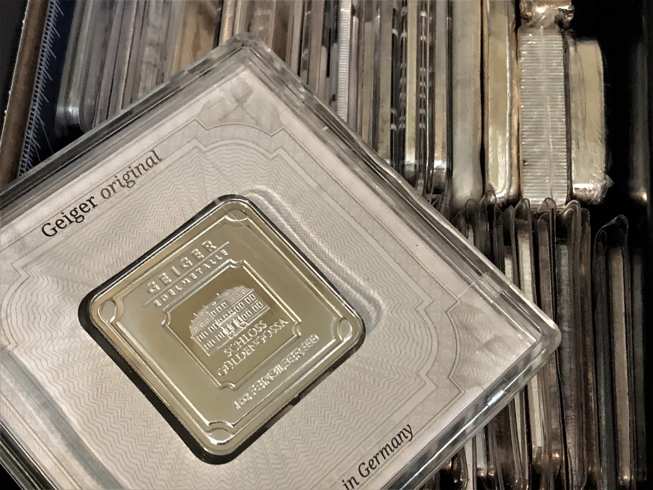 Geiger Square Silver Bar