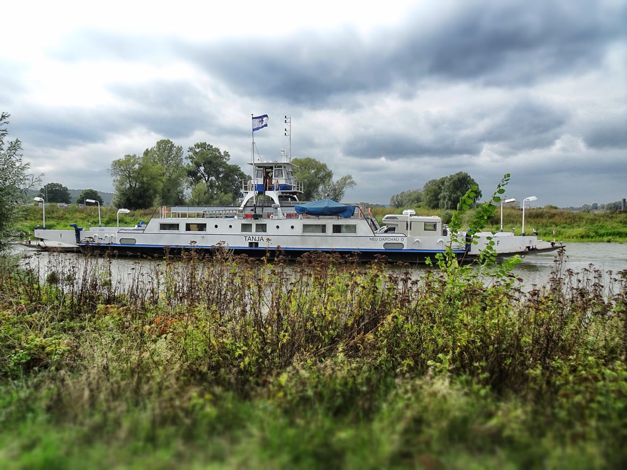 This little lady is called ”Tanja” - the only way to get over the river.
