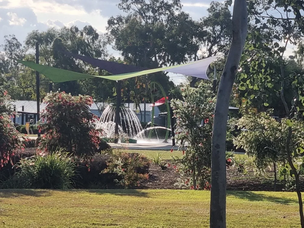 There was some cool water feature fountains that were being happily used by some young children on this early spring afternoon.