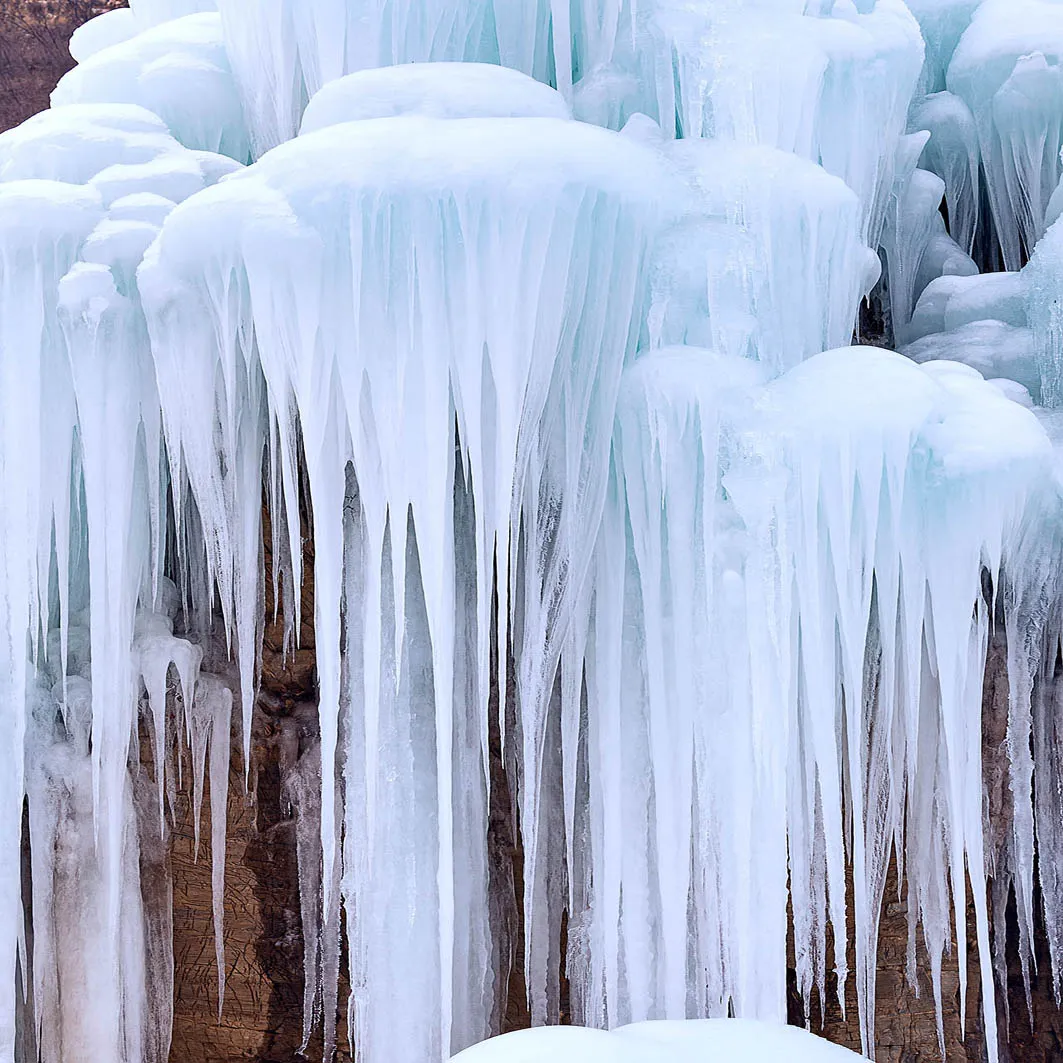 the pure white cave of ice