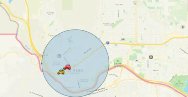 approximate location on Map iOS 14