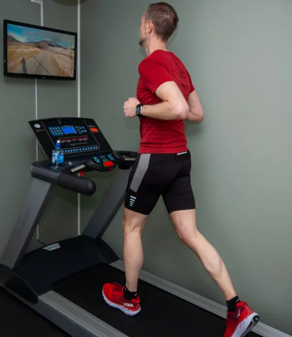 Me doing a Virtual Run on my treadmill