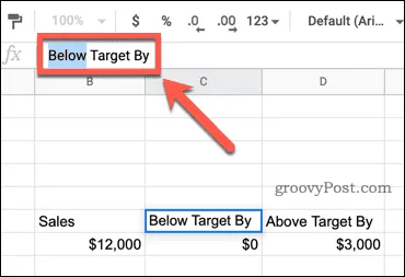 google-sheets-highlighted-text