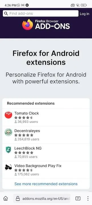 Firefox-for-Android-extensions