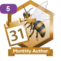 monthly author badge