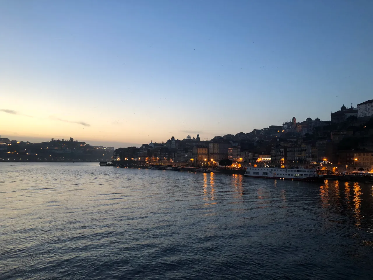View over river