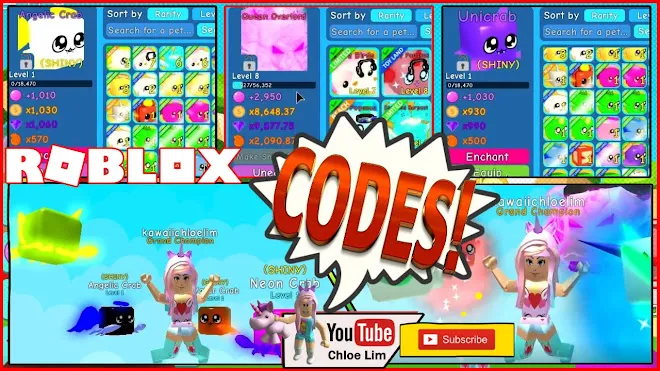 Roblox Bubble Gum Simulator Gameplay! 3 NEW Codes! This is a VERY Crabby Video!