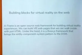 building blocks for virtual reality on the web