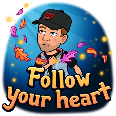 bitmoji follow your heart