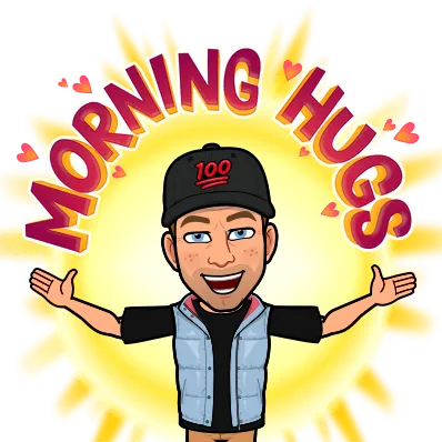 bitmoji morning hugs