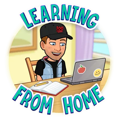 bitmoji learning from home