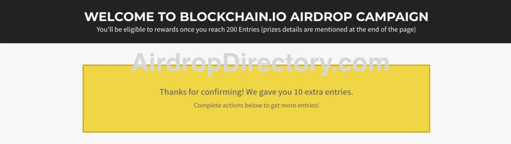 Blockchain_io Airdrop Tutorial 7