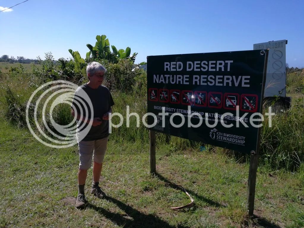 Red desert NR sign