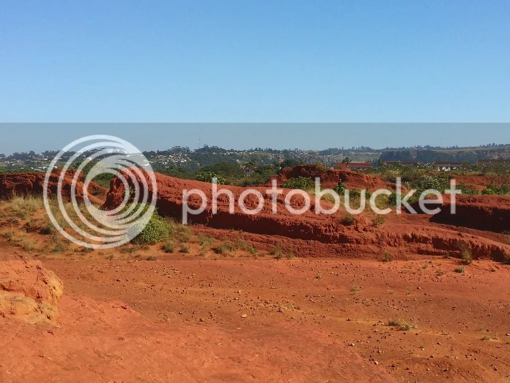 Red desert rock formations