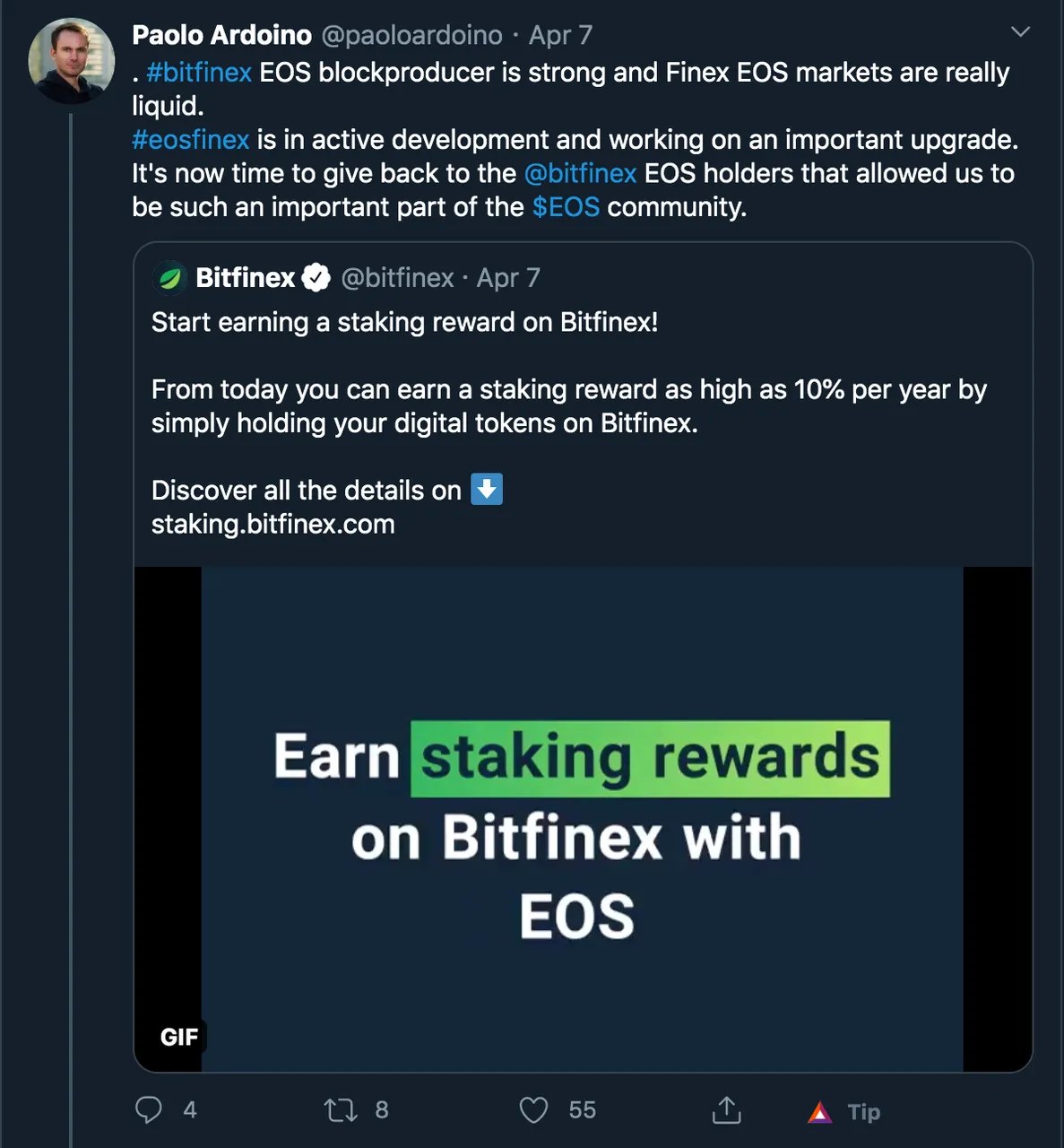 Paolo Ardoino    BITfinEx Staking.png