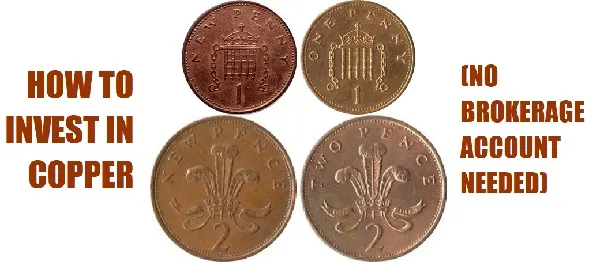 Decimalized GBP 1 penny coins and GBP 2 pence coins showing 2 reverse designs each