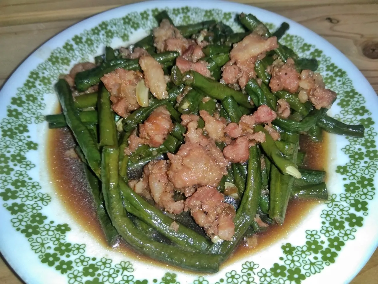 Adobong Sitaw String Beans With Garlic Longanisa Soy Sauce And Vi 8753