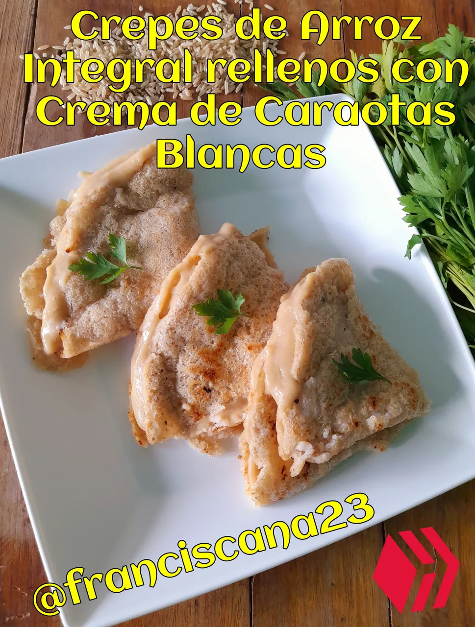 [ESP-ENG] Deliciosos Crepes de Arroz Integral rellenos con Crema de Caraotas Blancas, te enseño paso a paso a hacerlos // Delicious Brown Rice Crepes stuffed with White Bean Cream, I teach you step by step how to make them