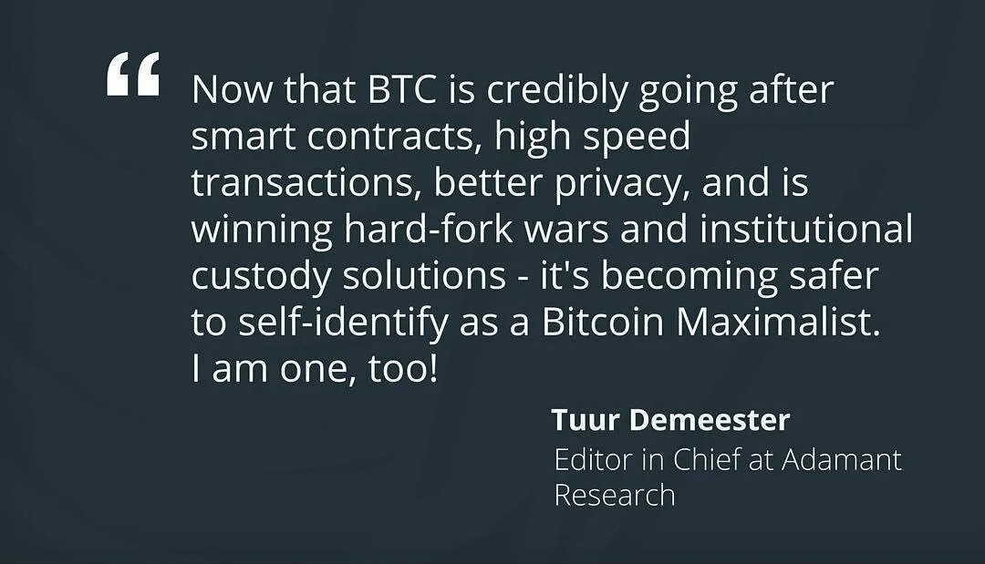 Bitcoin Maximalist