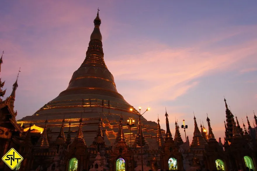 Siga Nossa Trilha - Myanmar - Pagode de Shwedagon