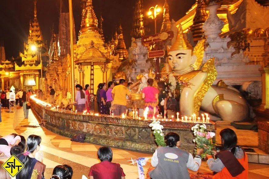 Siga Nossa Trilha - Myanmar - Pagode de Shwedagon